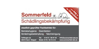 Logo Sommerfeld Schädlingsbekämpfung